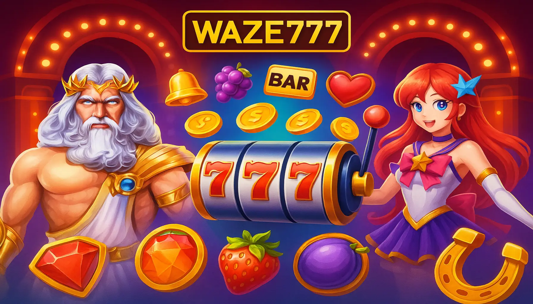 Jogos de Slot no Casino Online WAZE777